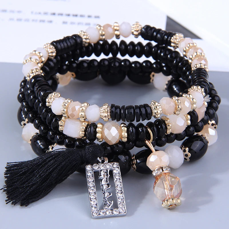 Boho Glasses Stone Bracelet - 2023 Fashion Trendy