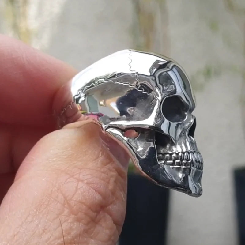 Gothic Skull Ring - Hip-Hop Biker Style