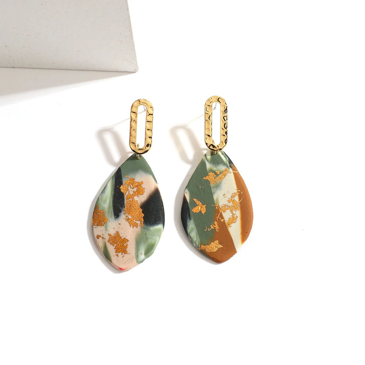 Lifefontier Polymer Clay Earrings - Handmade Abstract