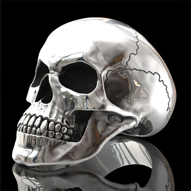 Gothic Skull Ring - Hip-Hop Biker Style