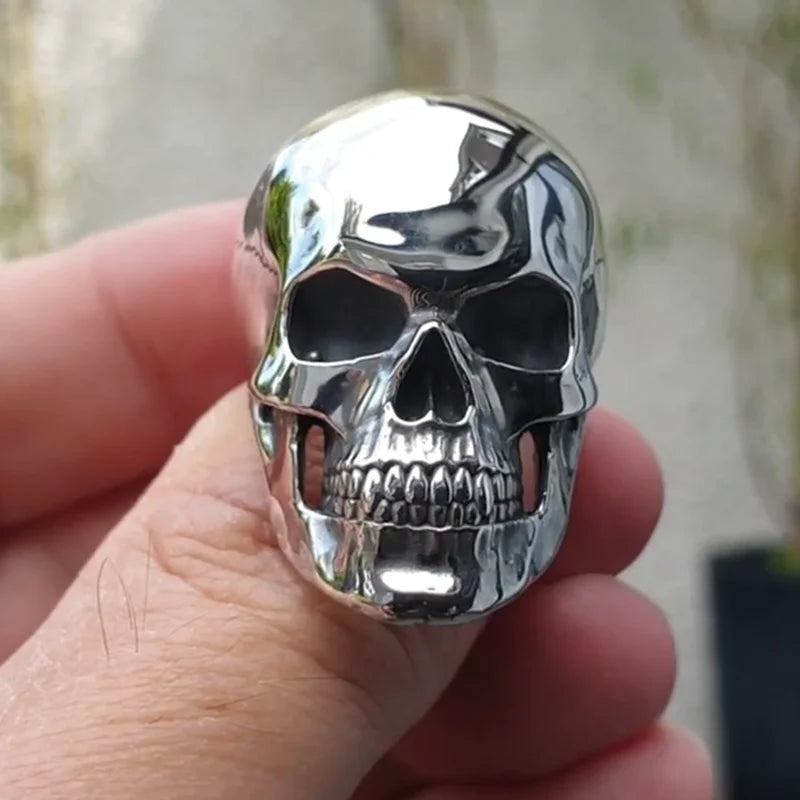 Gothic Skull Ring - Hip-Hop Biker Style