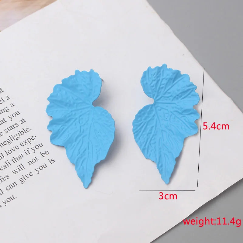 Blue Geometric Earrings - 2024 Bohemian Flower Butterfly