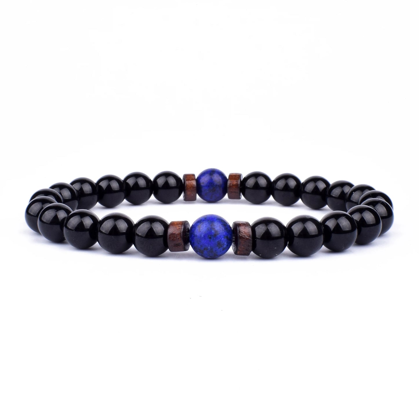 Volcanic Stone Lava Bracelet - 8mm Tibetan Buddha Beads