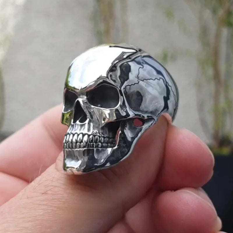 Gothic Skull Ring - Hip-Hop Biker Style