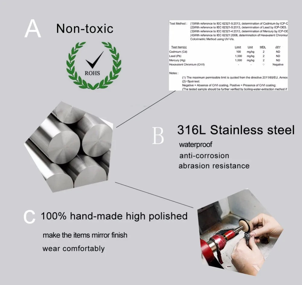 VNOX Masonic Ring - Stainless Steel & Carbon Fiber