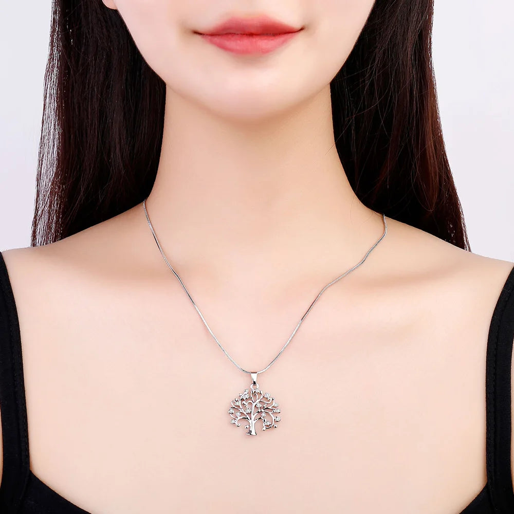 Rhinestone Tree of Life Choker - 2020 Trend Rose Gold Statement