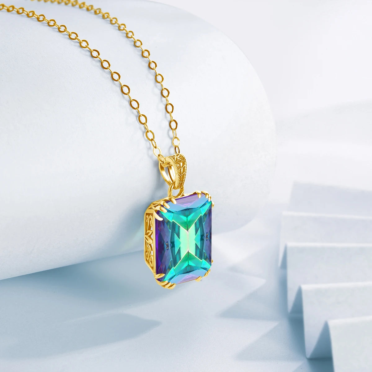 SILVERCHAKRA 14K Gold Black Onyx Necklace - 925 Silver Gemstone