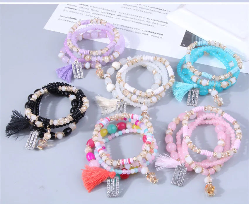 Boho Glasses Stone Bracelet - 2023 Fashion Trendy