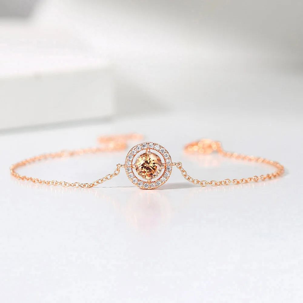 ZHOUYANG CZ Bracelet - Rose Gold & Silver Micro Mosaic