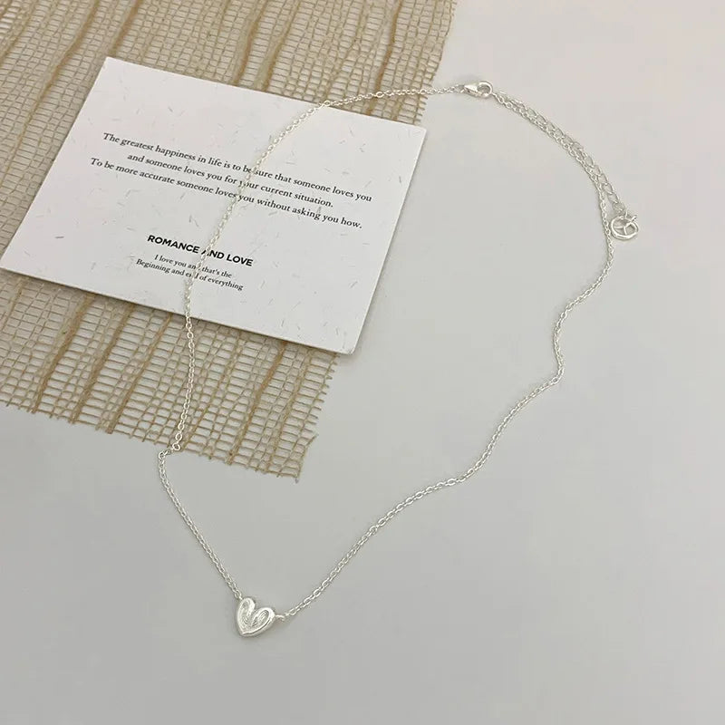 925 Silver Pearl Thin Chain Necklace - Trendy Simple Elegant