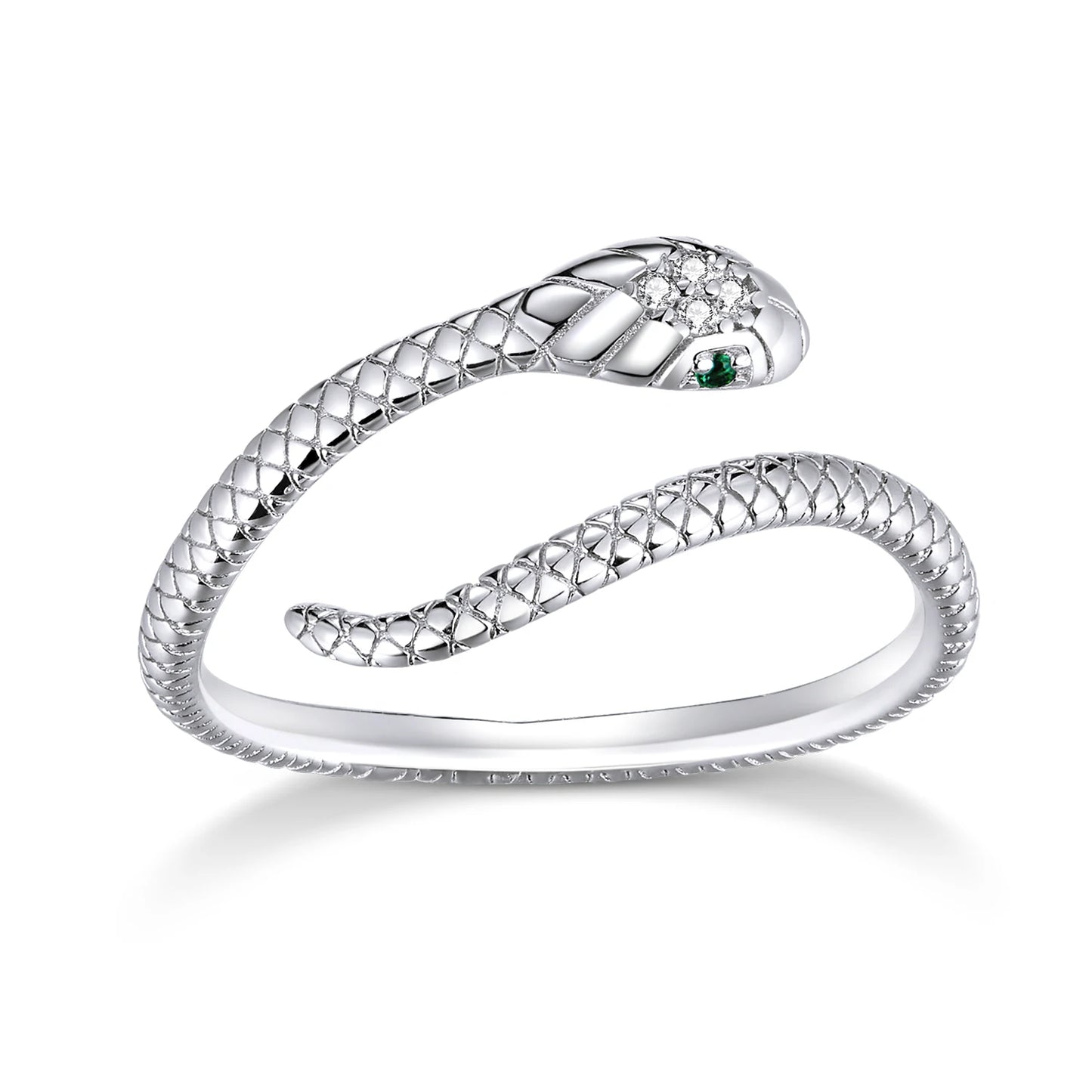 WOSTU 925 Silver Open Ring - Adjustable Wedding Band