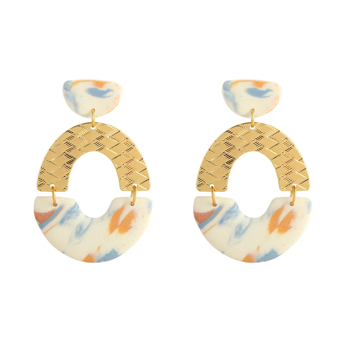 Lifefontier Polymer Clay Earrings - Handmade Abstract
