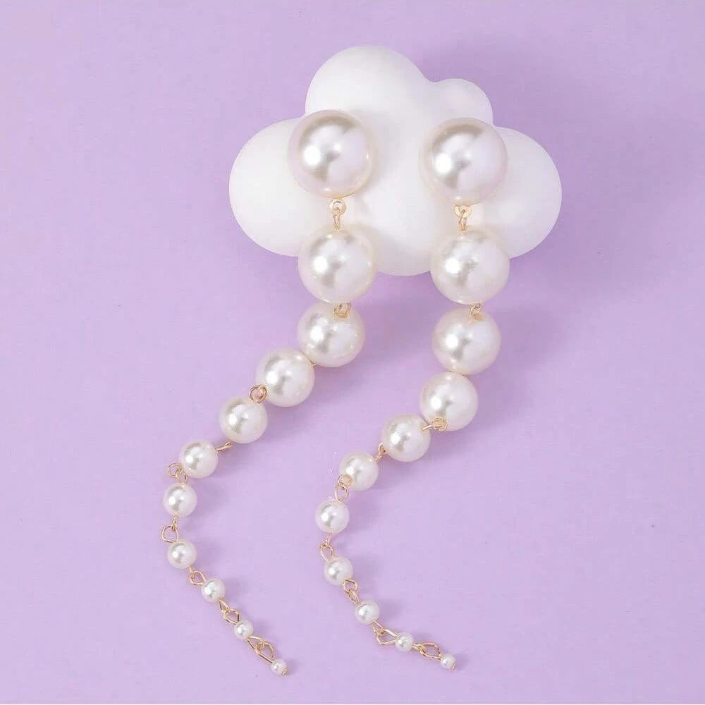 2024 Trend Pearl Tassel Earrings - Long Dangling Elegant
