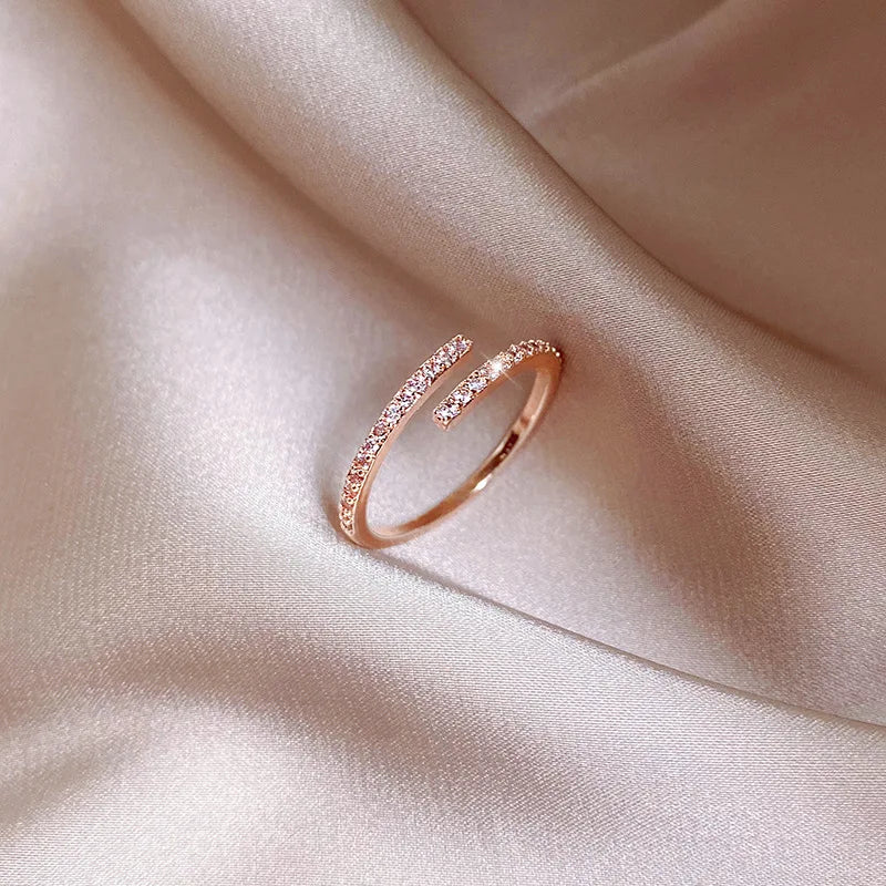 2024 Minimalist Thin Ring - Brilliant Cubic Zircon