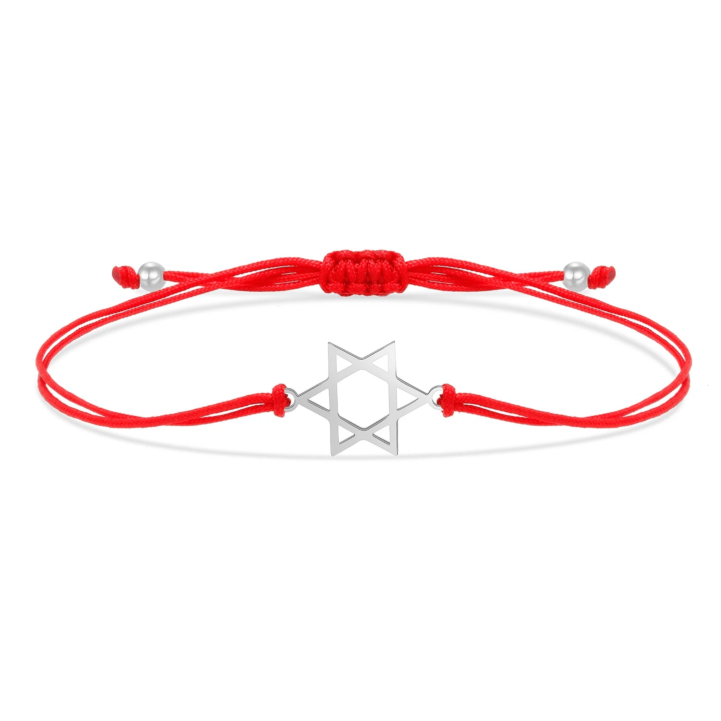 Gold Star of David Bracelet - Jewish Solomon Seal String