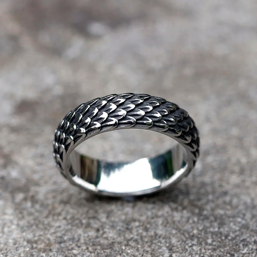 Nordic Viking Dragon Ring - 316L Stainless Steel