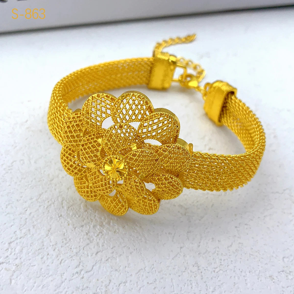 XUHUANG Luxury Flower Necklace Set - Dubai Gold African Indian