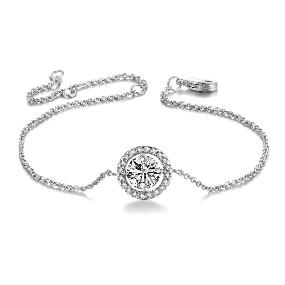 ZHOUYANG CZ Bracelet - Rose Gold & Silver Micro Mosaic