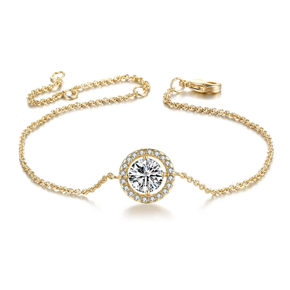 ZHOUYANG CZ Bracelet - Rose Gold & Silver Micro Mosaic