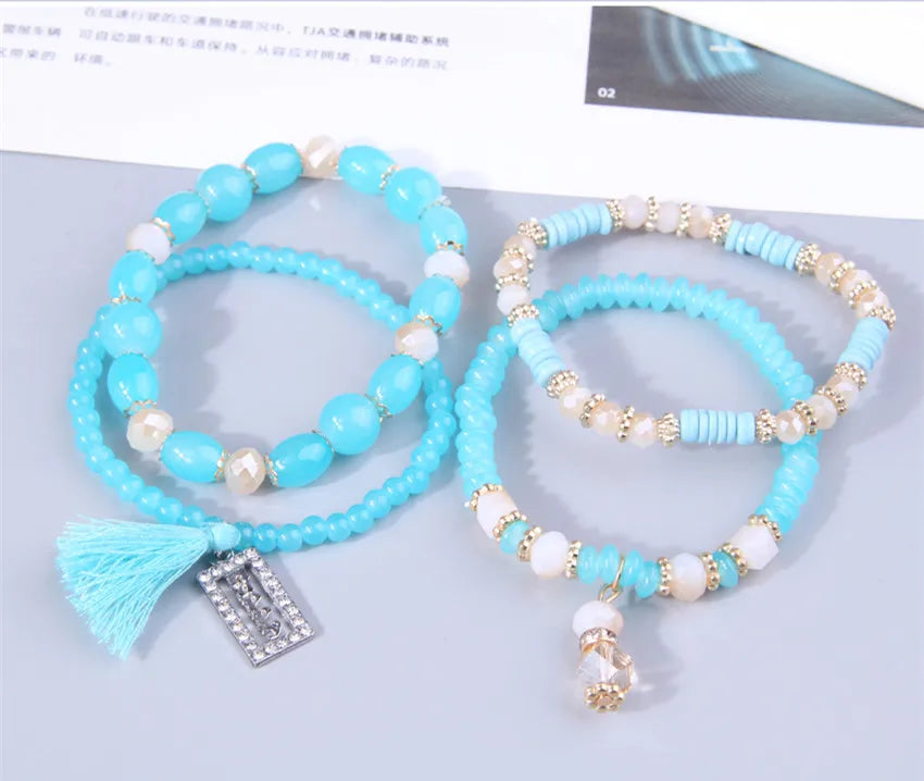 Boho Glasses Stone Bracelet - 2023 Fashion Trendy