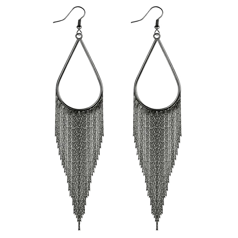 Baroque Long Tassel Earrings - Big Water Drop Wedding