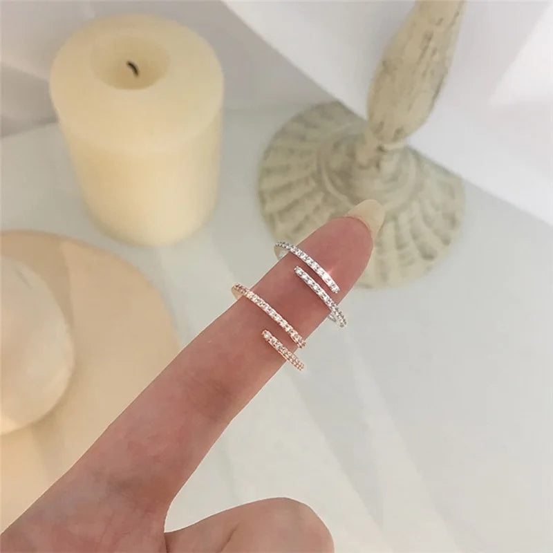 2024 Minimalist Thin Ring - Brilliant Cubic Zircon