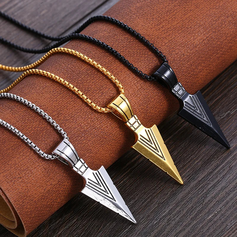 European Small Arrow Pendant Necklace - Trendy Neo-Gothic