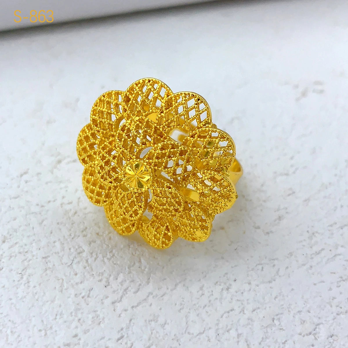 XUHUANG Luxury Flower Necklace Set - Dubai Gold African Indian