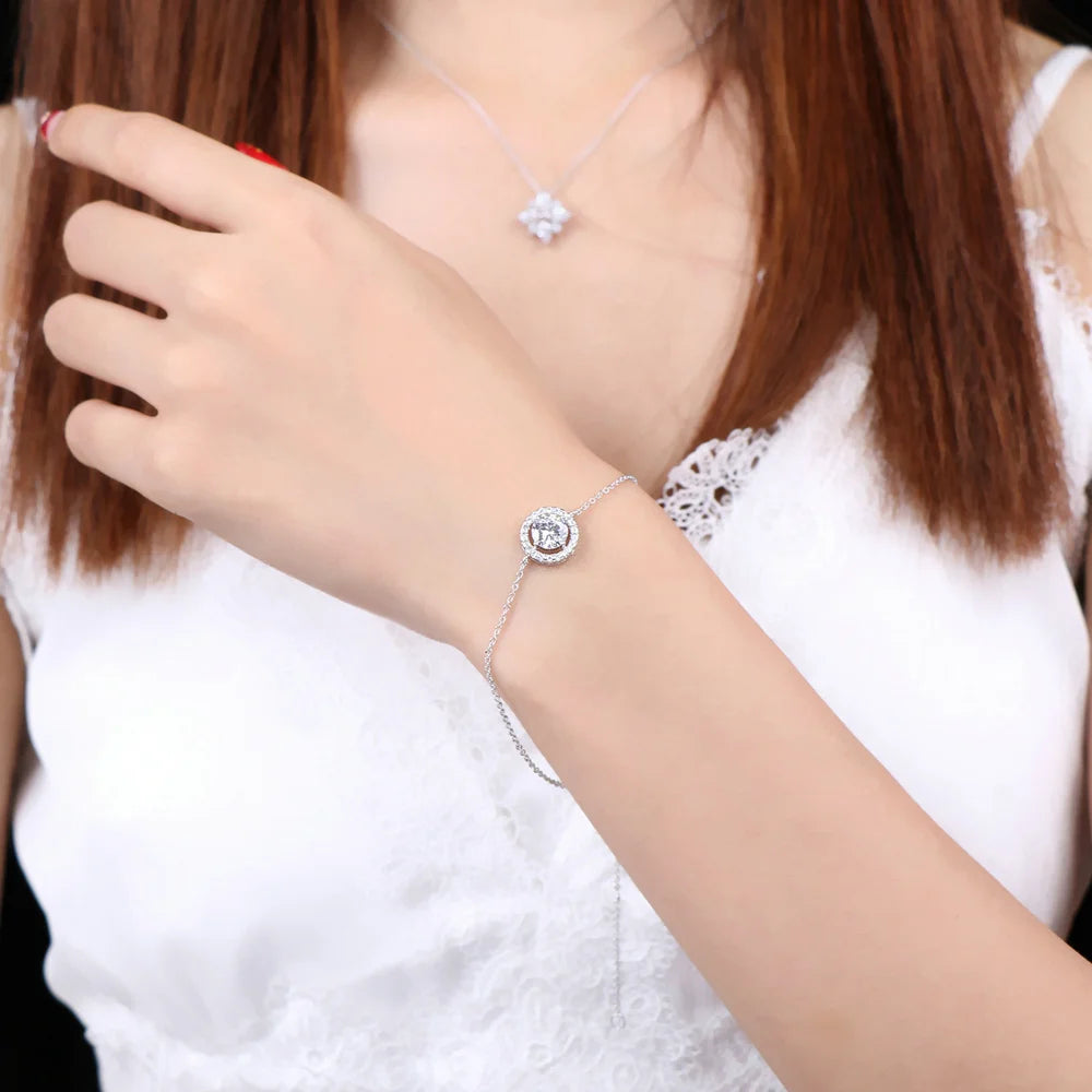 ZHOUYANG CZ Bracelet - Rose Gold & Silver Micro Mosaic