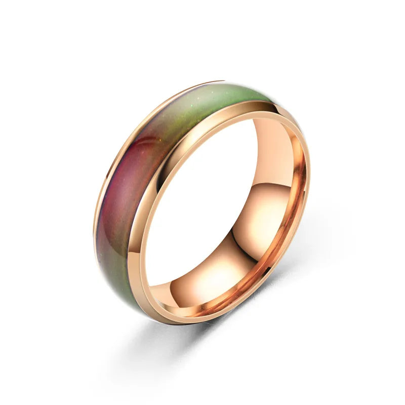 Mood Ring - 5 Colors Temperature Changing Stainless Steel