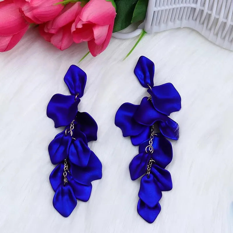 Blue Geometric Earrings - 2024 Bohemian Flower Butterfly