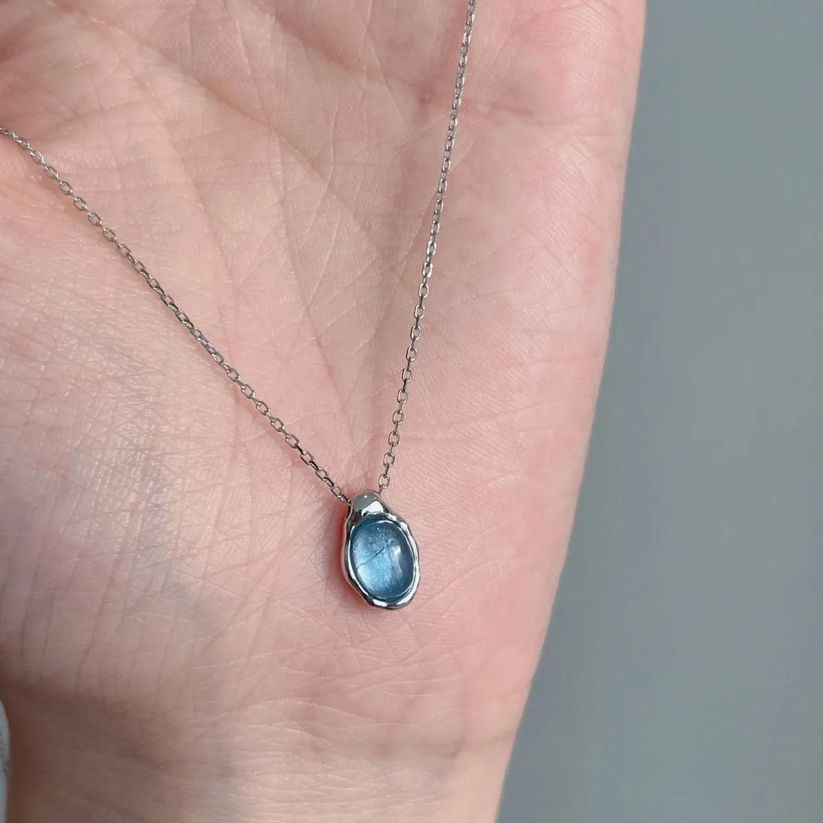 925 Silver Pearl Thin Chain Necklace - Trendy Simple Elegant