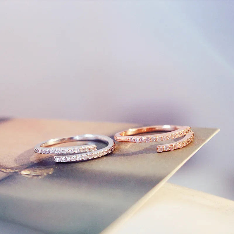 2024 Minimalist Thin Ring - Brilliant Cubic Zircon